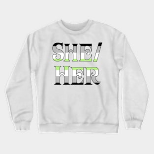 Agender She/Her Crewneck Sweatshirt